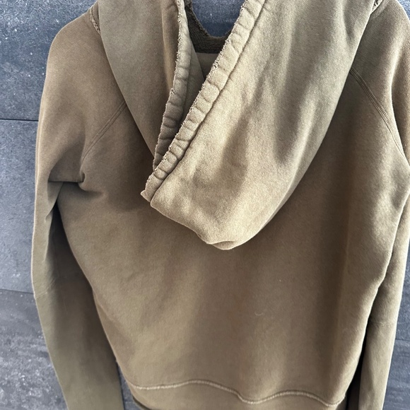 Nili Lotan Janie Hoodie Sweatshirt in Original Army Green Color Size S - Picture 9 of 10
